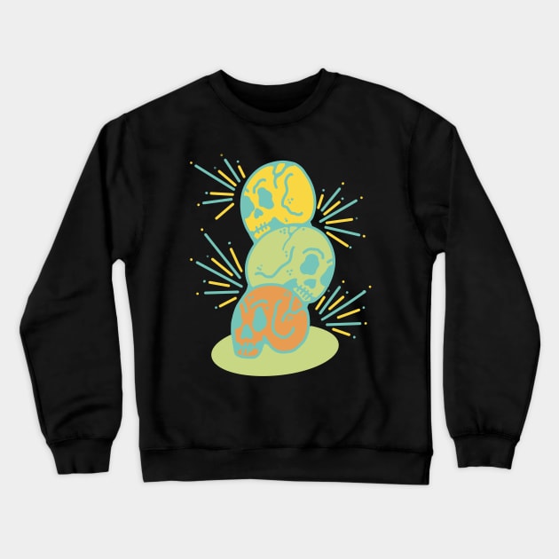 Three of skulls Crewneck Sweatshirt by Autistique